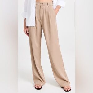 Reformation Mason Wide Leg Pants - Khaki